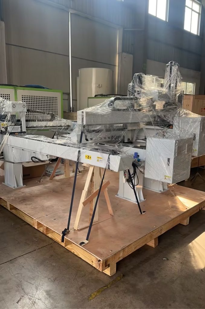 Waiting for shipment on the pick-up machine in the workshop